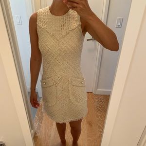 Tweed dress with pockets
